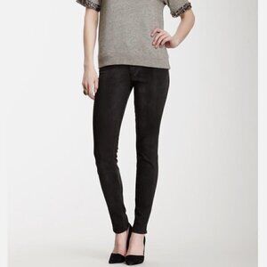 CJ Cookie Johnson Peace Black Mid Rise Skinny Jeans 26